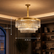 Candelabru Cristal CHAMBORD Nobile 5xE14, Diametru 38cm, Auriu Mat - 01_CC930-400GD.png