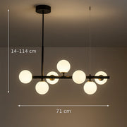 Lampadario moderno LOFT Pavilion, 7x G9, nero, metallo, altezza regolabile - 01_LC800-7BK.png