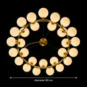Lampadario da camera LOFT, 25x G9, Oro bianco, Metallo, Altezza regolabile, Moderno - 01_LC802-25GD.png