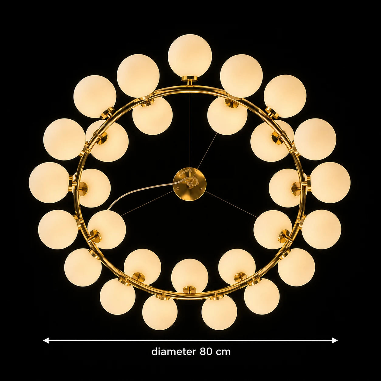 Lampadario da camera LOFT, 25x G9, Oro bianco, Metallo, Altezza regolabile, Moderno - 01_LC802-25GD.png