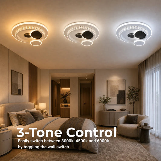 Lampadario LED con cristallo HELIOX, 37W, 4 Cerchi, Luce Fredda/Calda/Neutra, Nero - 01_LL653-300BK.png