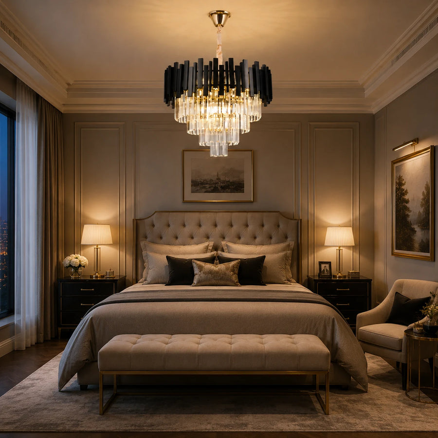 BLOIS Lampadario di cristallo Elegance 8xE14, diametro 50 cm, nero, altezza regolabile - 02_CC110:500BK.png