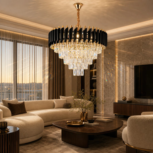 Lampadario di cristallo VERSAILLES Elegance 8x E14, diametro 50 cm, oro, altezza regolabile - 02_CC900-500GD.png