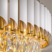 Lampadario di cristallo VERSAILLES Elegance 8x E14, diametro 50 cm, oro lucido e bianco, altezza regolabile - 02_CC900-500WH.png