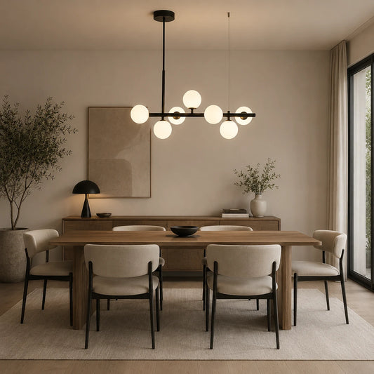 Lampadario moderno LOFT Pavilion, 7x G9, nero, metallo, altezza regolabile - 02_LC800-7BK.png