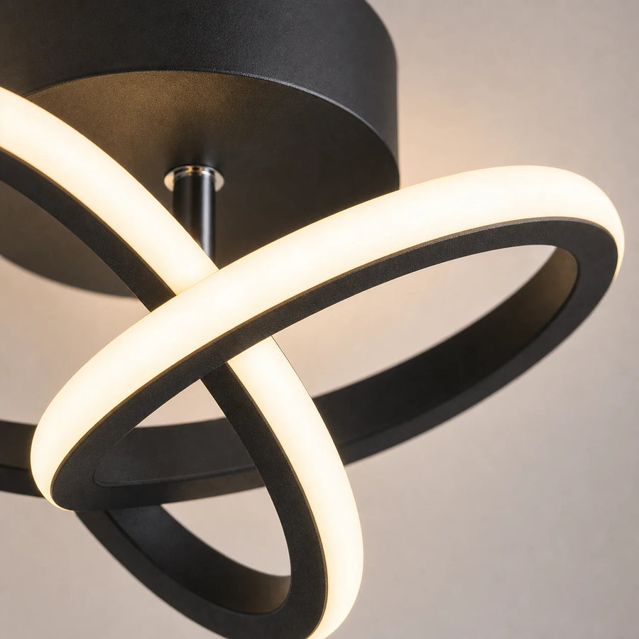 Lampadario LED VERTEX Infinitum 13W, Luce Fredda/Calda/Neutra, Nero - 02_LL563BK.png
