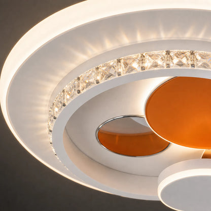 Lampadario LED con cristallo HELIOX, 40W, 4 Cerchi, Luce Fredda/Calda/Neutra, Bianco - 02_LL653-300OR.png