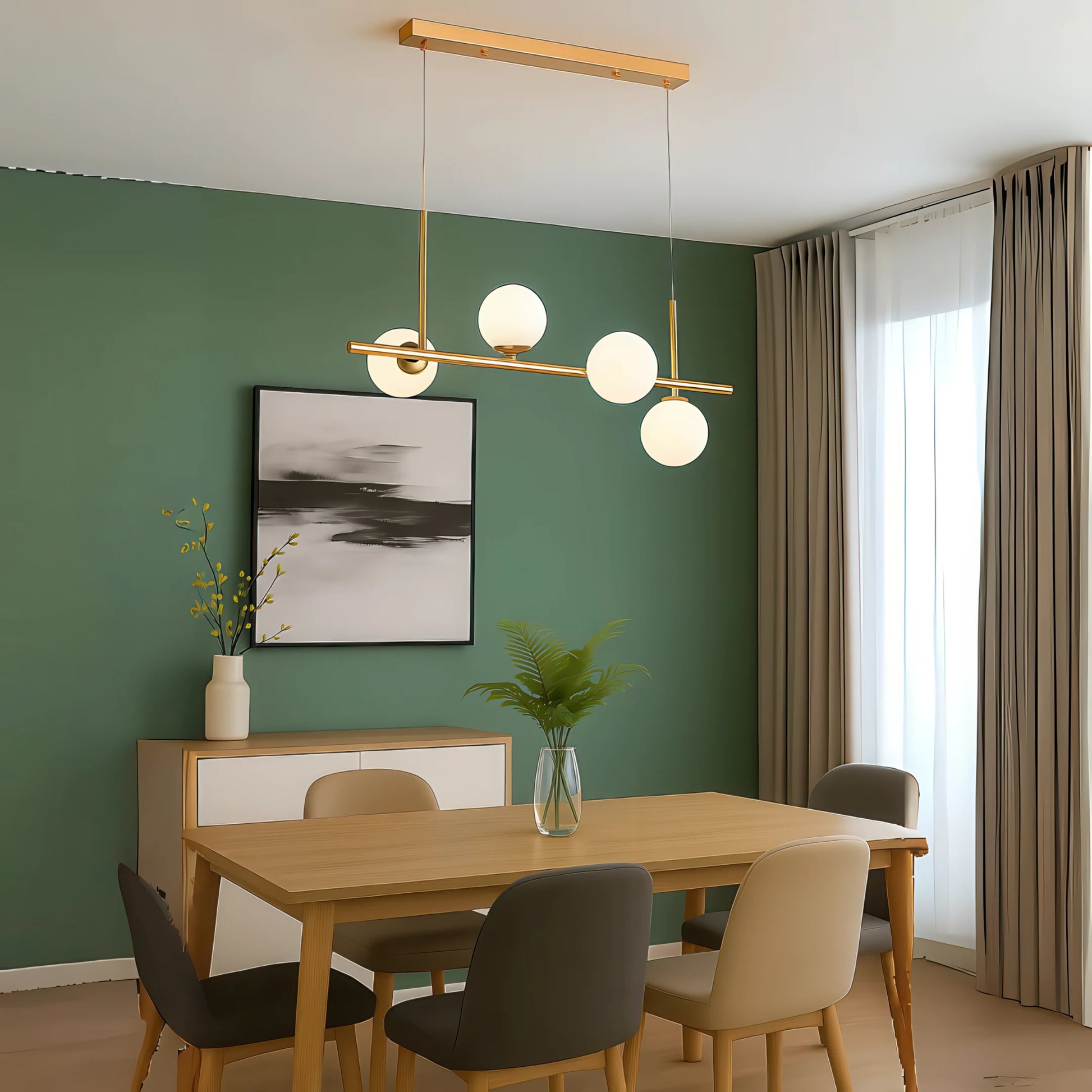 Lampadario moderno LOFT Pavilion, 4x G9, oro, metallo, altezza regolabile - 03_LC800-4GD.png