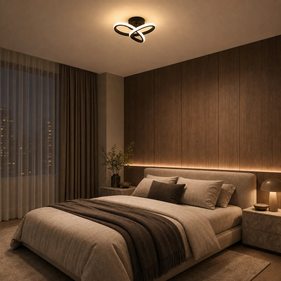 Lampadario LED VERTEX Infinitum 13W, Luce Fredda/Calda/Neutra, Nero - 03_LL563BK.png
