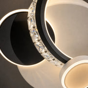 Lampadario LED in cristallo PRISMIQ 45W, 3 Cerchi, Luce Fredda/Calda/Neutra, Nero - 02_LL654-300BK.png