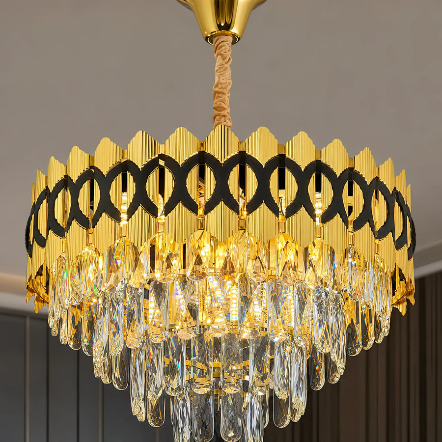 PIERREFONDS Elegance Lampadario di cristallo 8x E14, diametro 48,5 cm, oro lucido, altezza regolabile - 04_CC8942-500.png