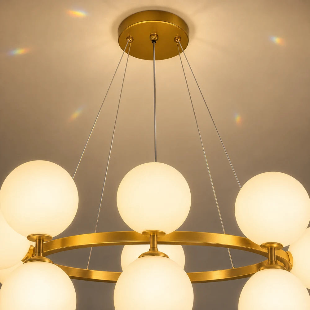 Lampadario da camera LOFT, 15x G9, oro bianco, metallo, altezza regolabile, moderno - 04_LC802-15GD.png