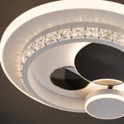 Lampadario LED con cristallo HELIOX, 37W, 4 Cerchi, Luce Fredda/Calda/Neutra, Nero - 04_LL653-300BK.png