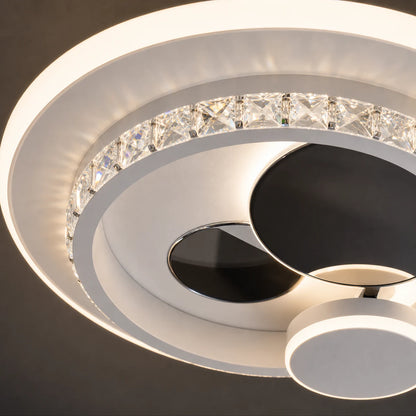 Lampadario LED con cristallo HELIOX, 37W, 4 Cerchi, Luce Fredda/Calda/Neutra, Nero - 04_LL653-300BK.png