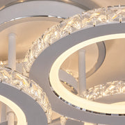 Lampadario LED con telecomando e cristallo NOVA ROTONDA RGB 75W, 3 Cerchi, Luce Fredda/Calda/Neutra, Dimmerabile, Bianco - 04_LT073-3WH.png
