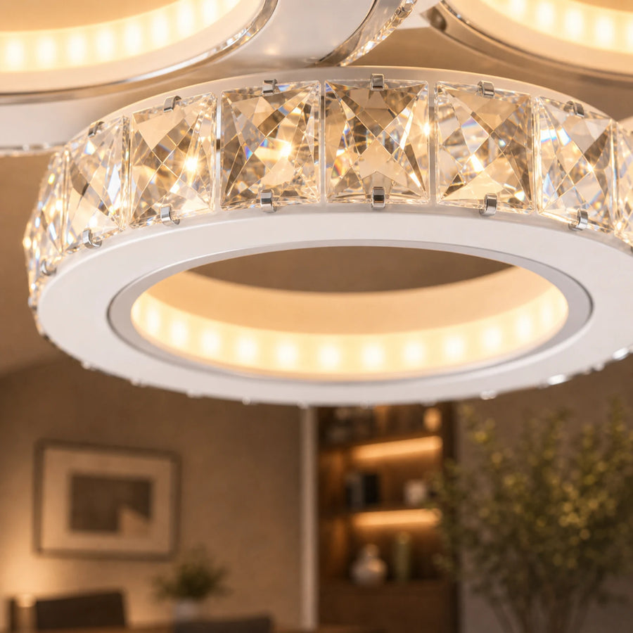 Lustra LED cu telecomanda si cristal NOVA ROTONDA RGB 82W, 4 Cercuri, lumina Rece/Calda/Neutra, Dimabila, Alb - 04_LT073-4WH.png