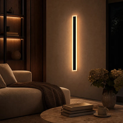 Lampada da parete a LED per esterni Mack, lunghezza 90 cm, 10 W, IP65, metallo, lineare, nero - 05_AX200-900BK.png