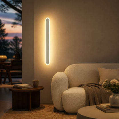 Lampada da parete a LED per esterno SUHA, lunghezza 60 cm, 8 W, IP65, metallo, lineare, bianco - 05_AX201-600WH.png