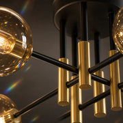 Lampadario Morena, 8xE27, Oro Nero, Metallo - 05_LC807-8.png