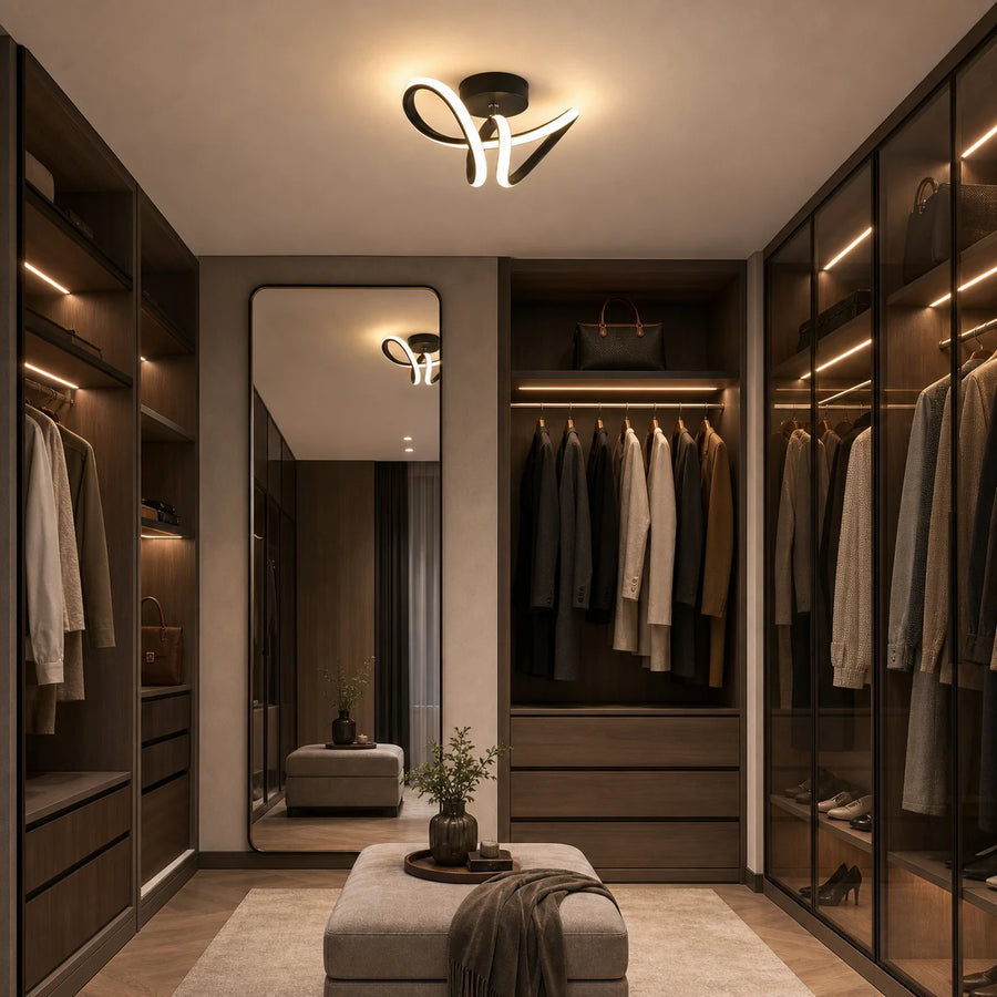 Lampadario LED VERTEX Pulse, 13W, Ondulato, Luce fredda/calda/neutra, Nero - 05_LL562BK.png
