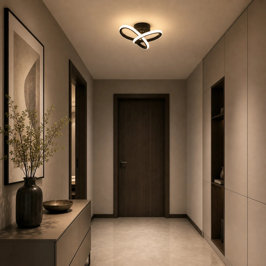 Lampadario LED VERTEX Infinitum 13W, Luce Fredda/Calda/Neutra, Nero - 05_LL563BK.png
