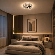 Lampadario LED con cristallo HELIOX, 37W, 4 Cerchi, Luce Fredda/Calda/Neutra, Nero - 05_LL653-300BK.png