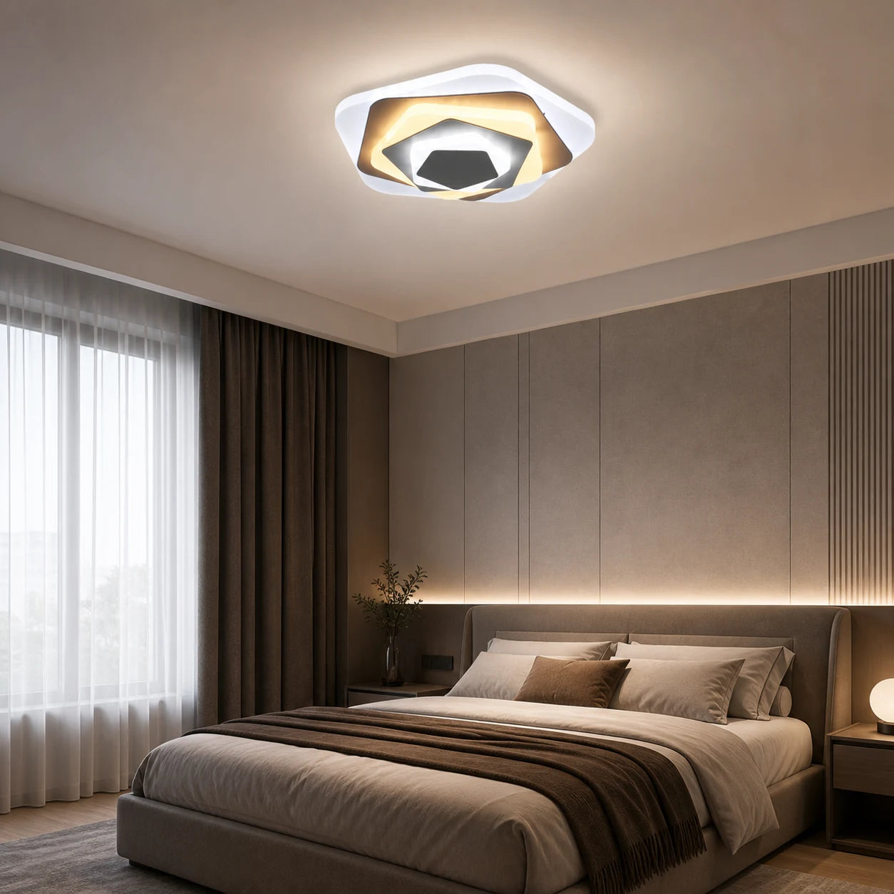 Lampadario LED SIENA 40W, Diametro 23cm, Luce Fredda/Calda/Neutra, Bianco - 05_LL660WH.png