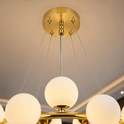 Lampadario da camera LOFT, 25x G9, Oro bianco, Metallo, Altezza regolabile, Moderno - 04_LC802-25GD.png
