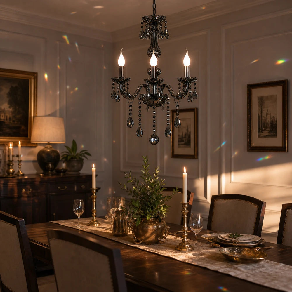 Lampadario di cristallo AUGUST Eleganza, 3xE14, diametro 48 cm, argento, altezza regolabile - 06_CC125-3BK.png