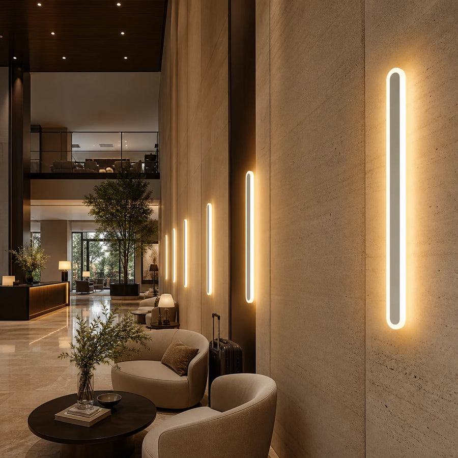 Lampada da parete a LED per esterno SUHA, lunghezza 60 cm, 8 W, IP65, metallo, lineare, bianco - 07_AX201-600WH.png