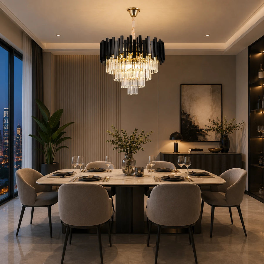 BLOIS Lampadario di cristallo Elegance 8xE14, diametro 50 cm, nero, altezza regolabile - 07_CC110:500BK.png