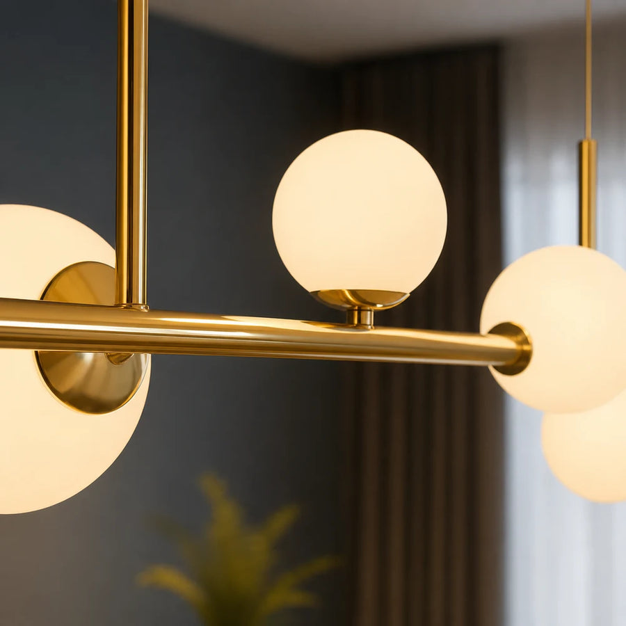 Lampadario moderno LOFT Pavilion, 4x G9, oro, metallo, altezza regolabile - 07_LC800-4GD.png