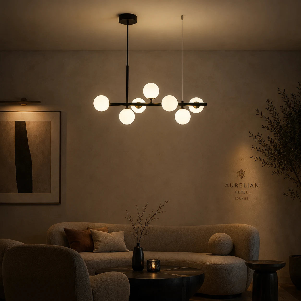 Lampadario moderno LOFT Pavilion, 7x G9, nero, metallo, altezza regolabile - 07_LC800-7BK.png