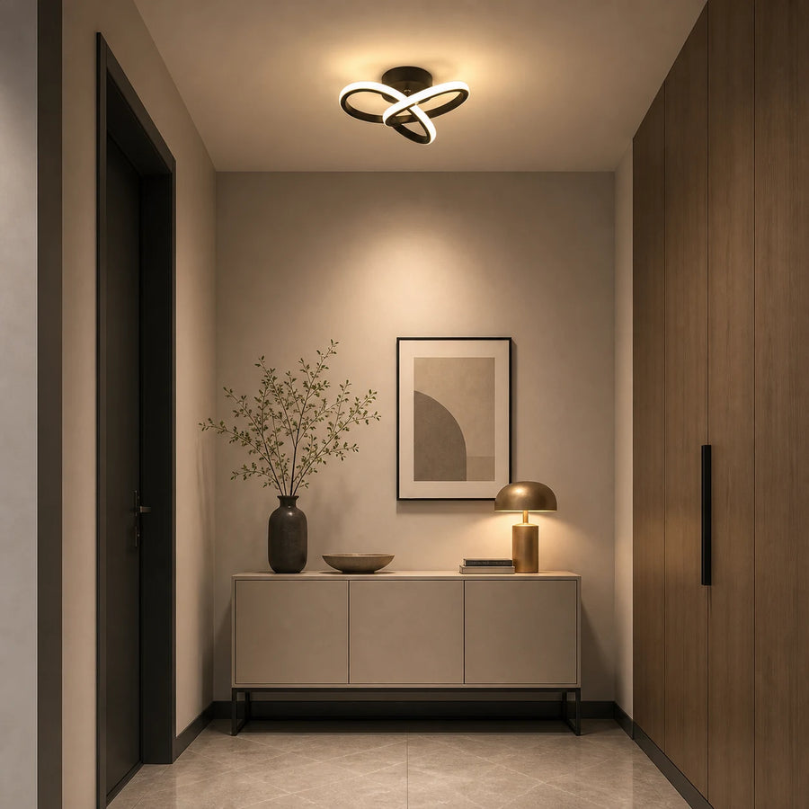 Lampadario LED VERTEX Infinitum 13W, Luce Fredda/Calda/Neutra, Nero - 07_LL563BK.png