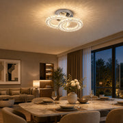 Lampadario a LED e cristallo ZABINA 25W, 2 Cerchi, Luce Fredda/Calda/Neutra, Cromo Lucido - 07_LT062CR.png