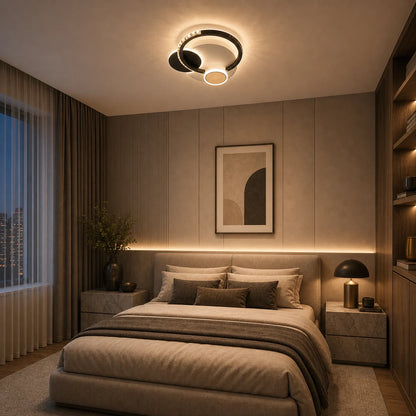 Lampadario LED in cristallo PRISMIQ 45W, 3 Cerchi, Luce Fredda/Calda/Neutra, Nero - 04_LL654-300BK.png