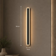 Lampada da parete a LED per esterni Mack, lunghezza 90 cm, 10 W, IP65, metallo, lineare, nero - 08_AX200-900BK.png