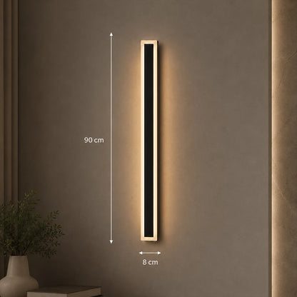 Lampada da parete a LED per esterni Mack, lunghezza 90 cm, 10 W, IP65, metallo, lineare, nero - 08_AX200-900BK.png
