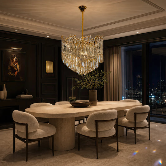 Lampadario in Cristallo TOPKAPI Nobile 6xE14, Diametro 40cm, Oro Lucido, Altezza Regolabile - 08_CC810-400GD.png