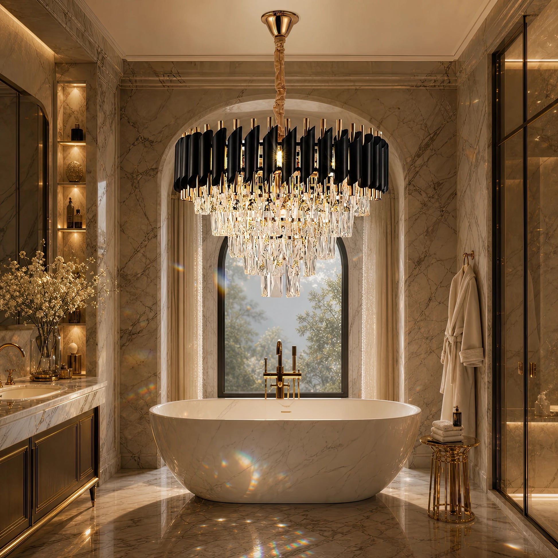 Lampadario di cristallo VERSAILLES Elegance 8x E14, diametro 50 cm, oro, altezza regolabile - 08_CC900-500GD.png