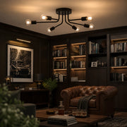 Lampadario MODERNIST Hexa 6, 6x E27, Nero, Design moderno - 08_LC360-6BK.png