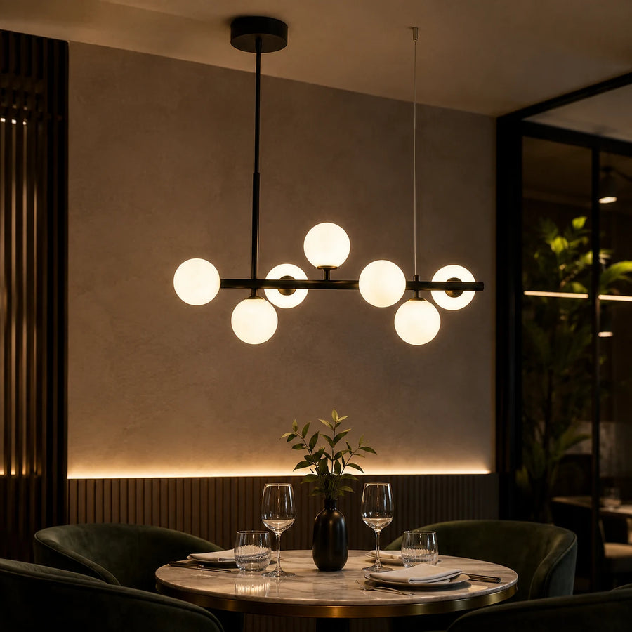 Lampadario moderno LOFT Pavilion, 7x G9, nero, metallo, altezza regolabile - 08_LC800-7BK.png