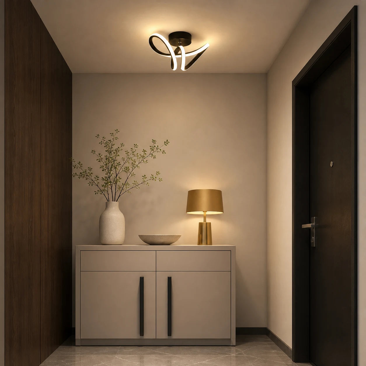 Lampadario LED VERTEX Pulse, 13W, Ondulato, Luce fredda/calda/neutra, Nero - 08_LL562BK.png