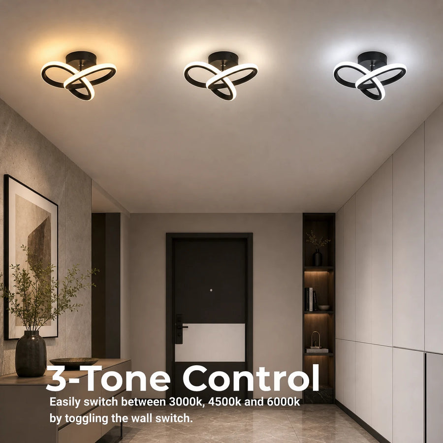 Lampadario LED VERTEX Infinitum 13W, Luce Fredda/Calda/Neutra, Nero - 08_LL563BK.png