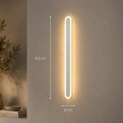 Lampada da parete a LED per esterno SUHA, lunghezza 60 cm, 8 W, IP65, metallo, lineare, bianco - 09_AX201-600WH.png