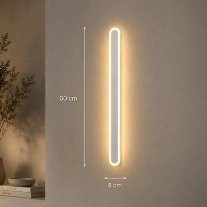 Lampada da parete a LED per esterno SUHA, lunghezza 60 cm, 8 W, IP65, metallo, lineare, bianco - 09_AX201-600WH.png