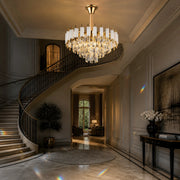 Lampadario in Cristallo VERSAILLES Nobile 5xE14, Diametro 40cm, Oro Lucido e Bianco - 09_CC900-400WH.png
