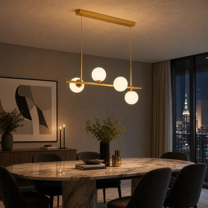 Lampadario moderno LOFT Pavilion, 4x G9, oro, metallo, altezza regolabile - 09_LC800-4GD.png