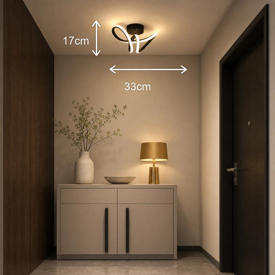 Lampadario LED VERTEX Pulse, 13W, Ondulato, Luce fredda/calda/neutra, Nero - 09_LL562BK.png