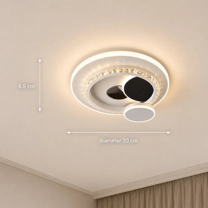 Lampadario LED con cristallo HELIOX, 37W, 4 Cerchi, Luce Fredda/Calda/Neutra, Nero - 09_LL653-300BK.png